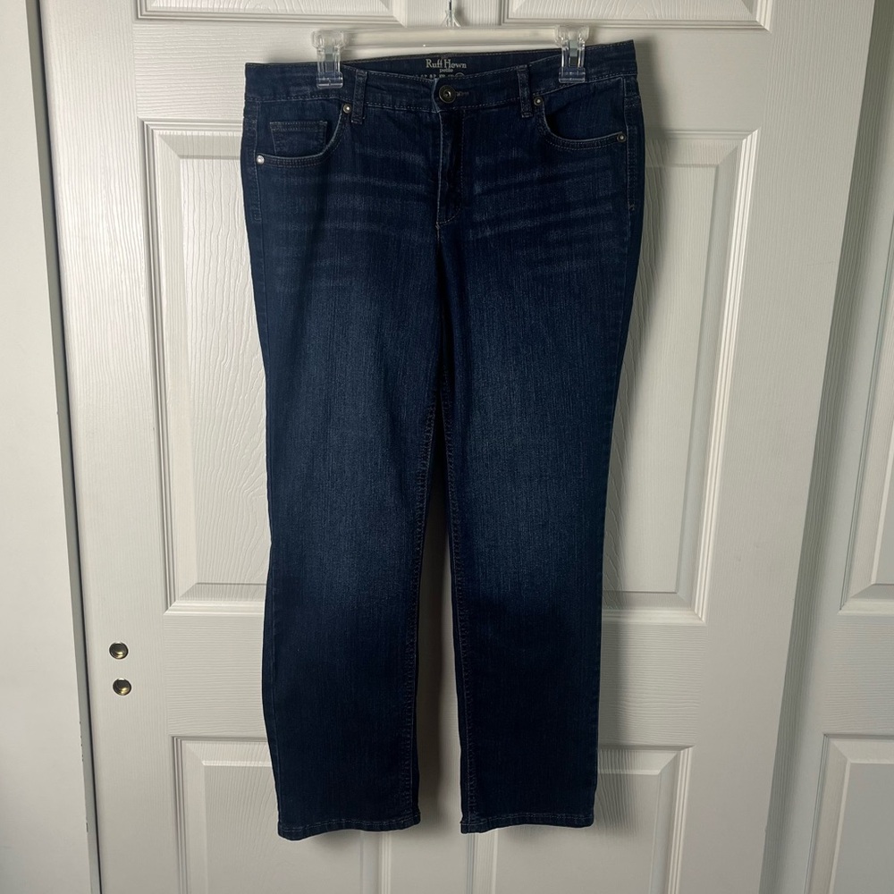 Ruff Hewn Blue Straight Leg Jeans Classic Style